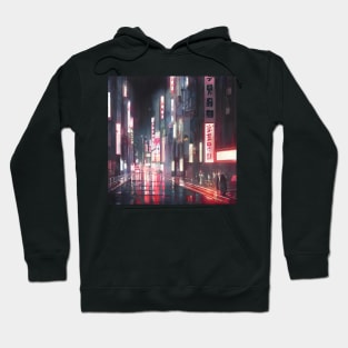 Neo Tokyo - Empty Street - Night Lights Hoodie